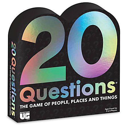 University Games 20 Questions Trivia Tabletop Game, Ages 8+