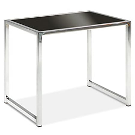 Ave Six® Yield End Table, Chrome/Black