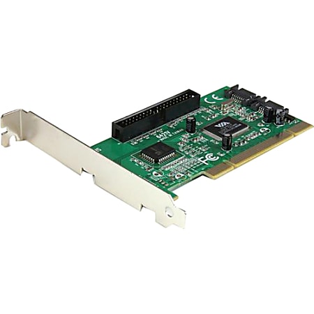 StarTech.com 2S1I PCI SATA IDE Combo Controller Adapter Card - 1 x 40-pin IDC Male Ultra ATA/133 (ATA-7) Ultra ATA Internal