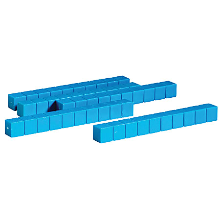 Learning Resources® Base 10 Rod Set, 7/16"H x 7/16"W x 3 15/16"D Blue, Pre-K - Grade 12