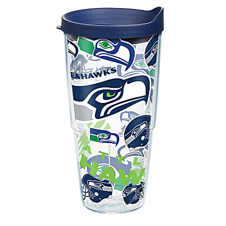 Tervis NFL All-Over Tumbler With Lid, 24 Oz, Seattle Seahawks