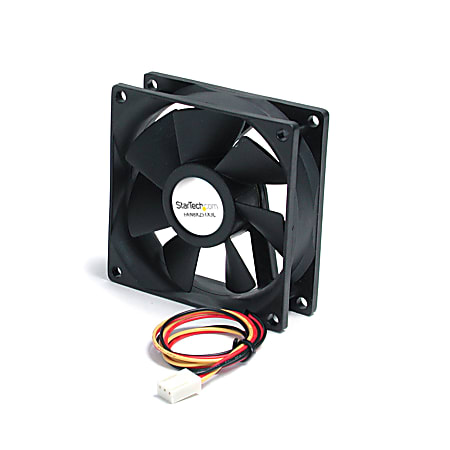 StarTech.com 80x25mm Ball Quiet Computer Case Fan w TX3 Connector Fan Kit Add additional chassis cooling a 80mm ball bearing fan pc fan computer case fan 80mm tx3 fan