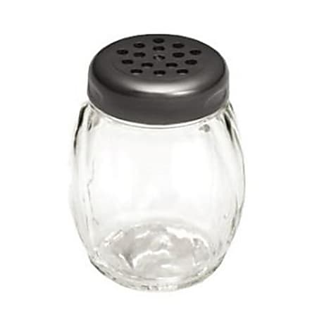 Tablecraft Plastic Shaker With Lid, 6 Oz, Clear
