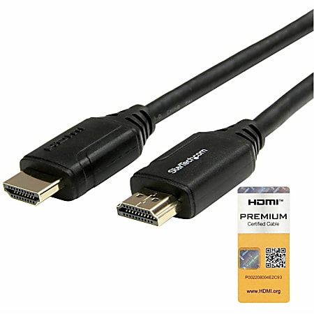 StarTech.com Premium High-Speed HDMI Cable With Ethernet, 3.3', HDMM1MP