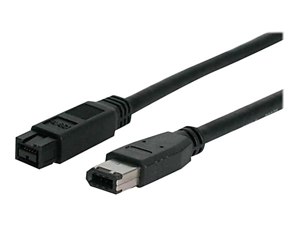 StarTech.com 6 ft IEEE-1394 Firewire Cable 9-6 M/M - IEEE 1394 cable - 6 pin FireWire (M) to FireWire 800 (M) - 1394966