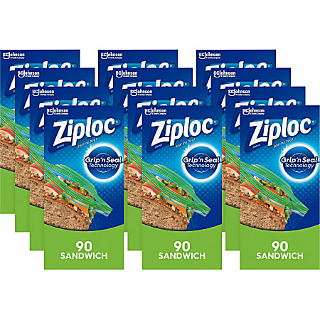 Ziploc® Sandwich Bags - 5.88" Width x 6.50"