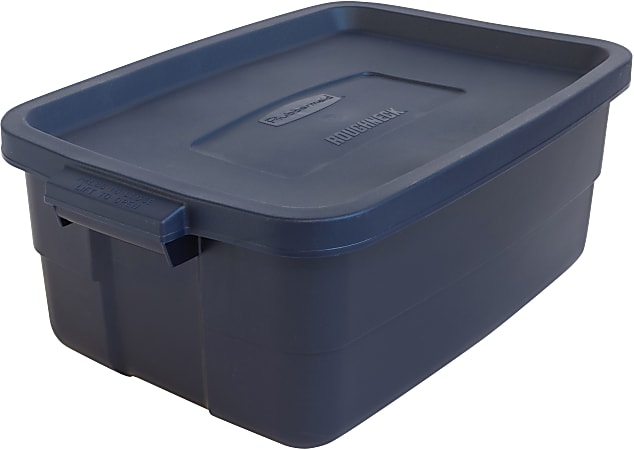 Rubbermaid Roughneck Tote 10 Gallon Storage Container, Heritage Blue ( –  Tuesday Morning