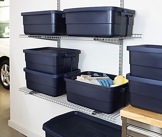 Rubbermaid Roughneck️ Storage Totes, Durable Stackable Storage