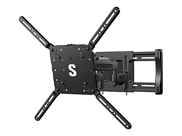 Sanus Full-Motion TV Wall Mount - Mounting kit - for flat panel - steel - black - screen size: 42"-82" - wall-mountable