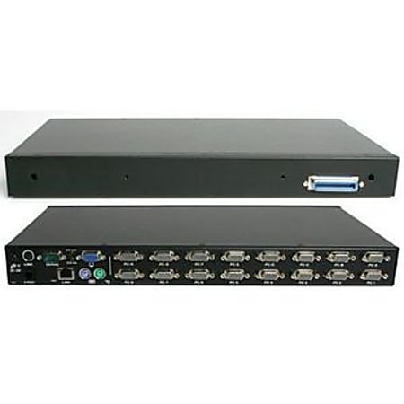 StarTech.com 1U Rackmount Power Switch 8 Outlet 15 Amp RS232 Serial Control PDU