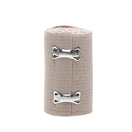 Medline Nonsterile Soft-Wrap Elastic Bandages, 3" x 5 Yd., Tan, Pack Of 50