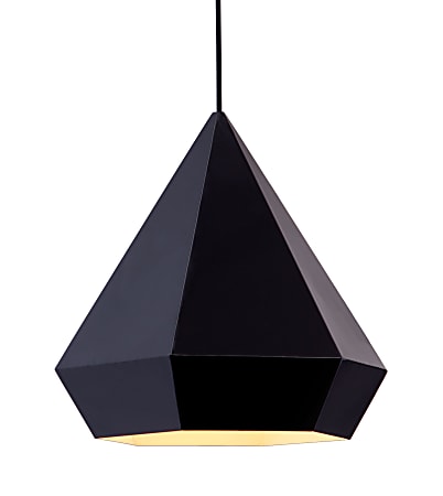 Zuo Modern Forecast Ceiling Lamp, 13-4/5"W, Black