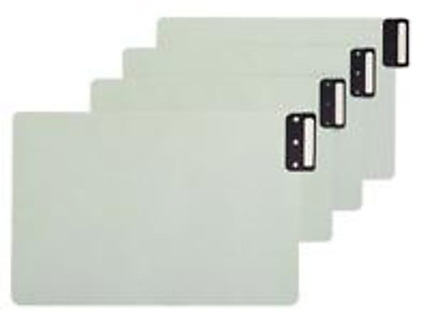 Smead® Pressboard End-Tab Guides, Blank, Vertical, 9 1/2" x 15 3/4", 100% Recycled, Gopher Green, Pack Of 50