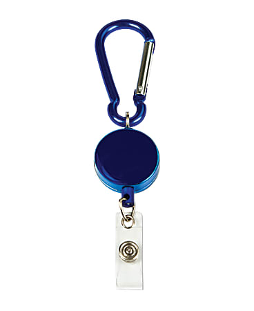 MyID Carabiner Card Reel, 1 1/4", Blue
