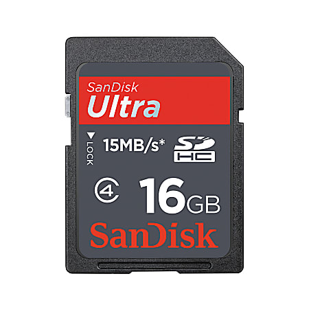 SanDisk® Ultra SDHC Memory Card, 16GB
