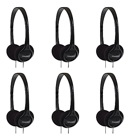 Koss KPH7 Colors On Ear Headphones - Stereo - Black - Wired - 32 Ohm - 80 Hz 18 kHz - Over-the-head - Binaural - Supra-aural - 4 ft Cable