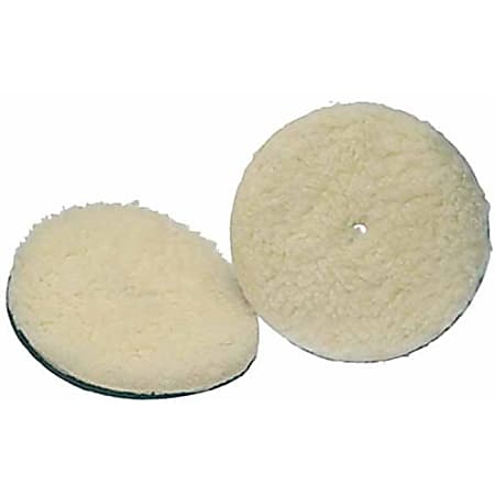 Koblenz 6'' Lambswool Pads - 6" Diameter - Lamb's Wool, Foam - 2 / Pack