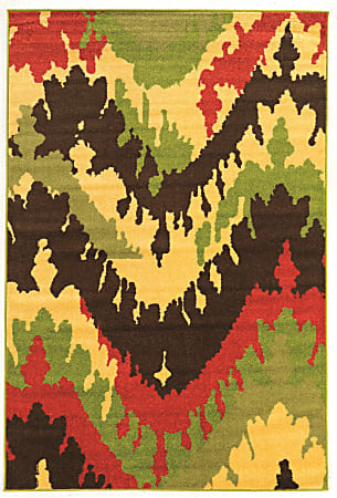 Linon Honora Area Rug, 24"H x 36"W, Largo Terracotta/Brown