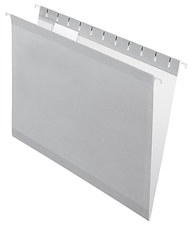 Pendaflex® Premium Reinforced Color Hanging Folders, Letter Size, Gray, Pack Of 25