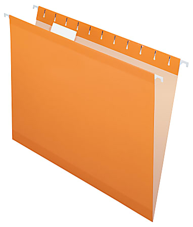 Pendaflex® Premium Reinforced Color Hanging Folders, Letter Size, Orange, Pack Of 25