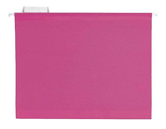 Pendaflex® Premium Reinforced Color Hanging File Folders, Letter Size, Pink, Pack Of 25 Folders