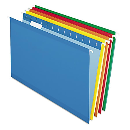 Pendaflex® Premium Reinforced Color Hanging Folders, Legal Size,