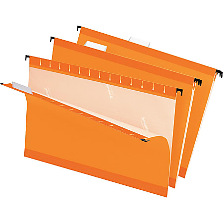 Pendaflex® Premium Reinforced Color Hanging Folders, Legal Size, Orange, Pack Of 25