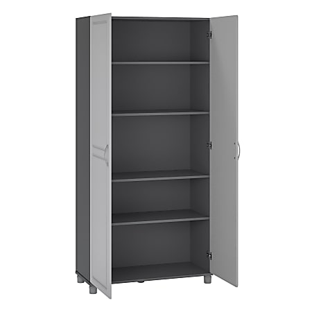Ameriwood Home Kendall 36 Utility Storage Cabinet 5 Shelves Gray - ODP  Business Solutions