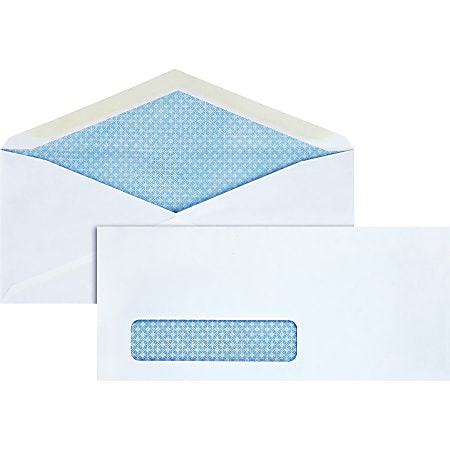 Business Source No. 10 Tinted Diagonal Seam Window Envelopes - Security - #10 - 9 1/2 Business Source No. 10 Tinted Diagonal Seam Window Envelopes - Security - #10 - 9 1/2