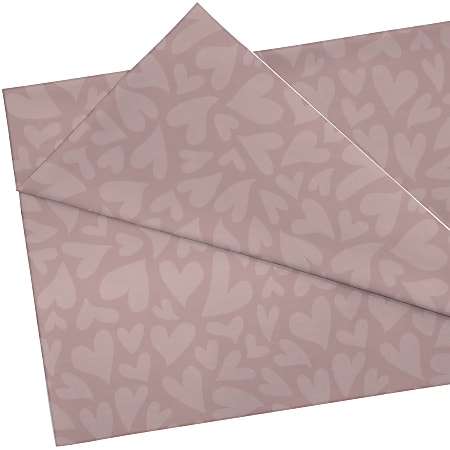 Teacher Created Resources Creative Class Fabric, 48” x 3 Yards, Light Mauve Hearts