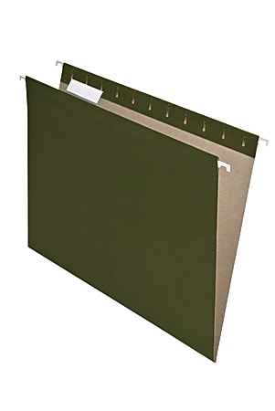 Pendaflex® Earthwise® Hanging File Folders, Letter Size, 100% Recycled, Green, Pack Of 25 Folders