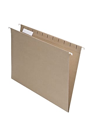 Pendaflex® Earthwise® Hanging File Folders, Letter Size, 100% Recycled, Natural, Pack Of 25