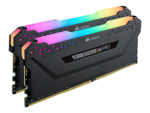 CORSAIR Vengeance RGB PRO - DDR4 - kit - 64 GB: 2 x 32 GB - DIMM 288-pin - 3200 MHz / PC4-25600 - CL16 - 1.35 V - unbuffered - non-ECC - black
