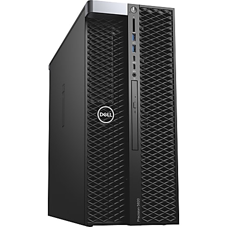 Dell Precision 5000 5820 Workstation - 1 x Intel Xeon Quad-core W-2225 4.10 GHz - 32 GBRAM - 1 TB HDD - 512 GB SSD - Tower - Intel X299 Chip - Windows 10 Pro for Workstations 64-bit - NVIDIA Quadro RTX 4000 8 GB Graphics - DVD-Writer