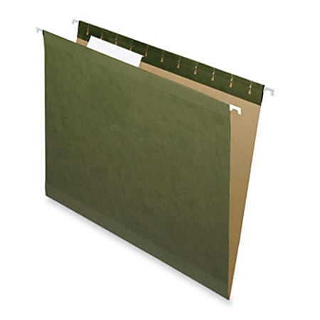 Pendaflex® Premium Reinforced Hanging Folders, No Tabs, Letter Size, Standard Green, Pack Of 25