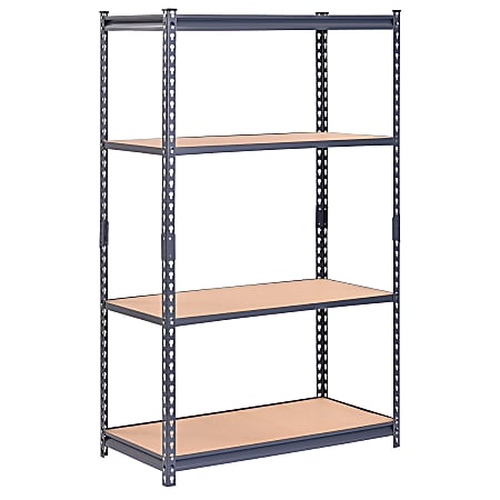 Edsal Muscle Rack Boltless Steel Shelving Unit 4 Shelf 60 H x 36 W x 18 ...