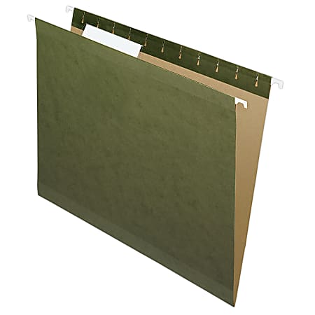 Pendaflex® Premium Reinforced Hanging Folders, 1/3 Cut, Letter Size, Standard Green, Pack Of 25