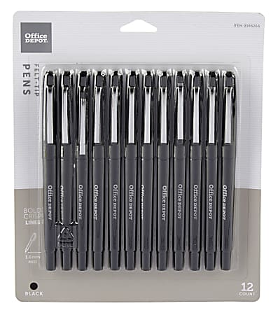 Office Depot® Brand Felt-Tip Porous Pens, Medium Point,