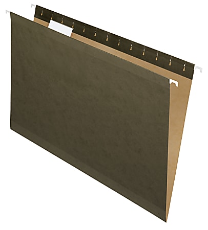 Pendaflex® Premium Reinforced Hanging Folders, 1/3 Cut, Legal Size, Standard Green, Pack Of 25