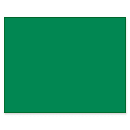 Pacon® Peacock® 100% Recycled Railroad Board, 22" x 28", 4-Ply, Holiday Green, Carton Of 25 Sheets