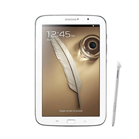 Samsung Galaxy Note® Wi-Fi Refurbished Tablet, 8.0 8" Screen, 2GB Memory, 16GB Storage, Android 4.1 Jelly Bean, Marble White