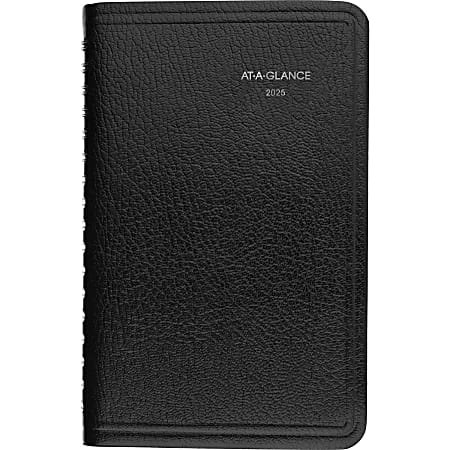 2025 AT-A-GLANCE® DayMinder® Weekly Appointment Book Planner, 3-1/2" x 6", Black, January 2025 To December 2025, G25000