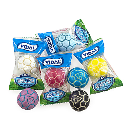 Vidal Individually Wrapped Soccer Gumballs, 1.4-Lb Bag
