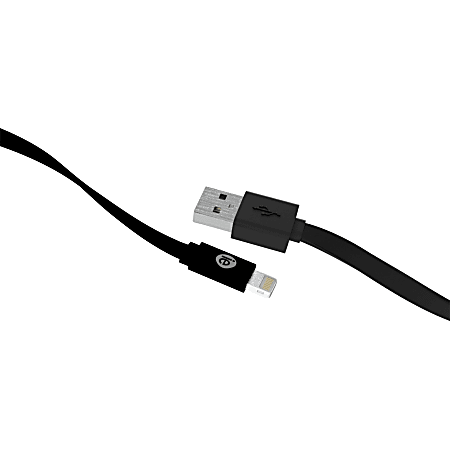 iEssentials Sync/Charge Lightning/USB Data Transfer Cable - 4 ft Lightning/USB Data Transfer Cable - First End: USB - Second End: Lightning - Black