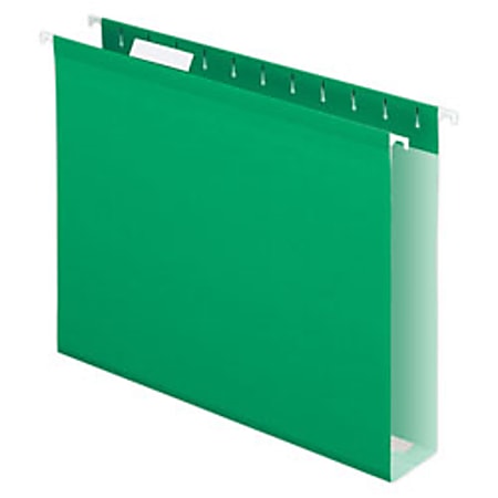 Pendaflex® Premium Reinforced Color Extra-Capacity Hanging Folders, Letter Size, Bright Green, Pack Of 25