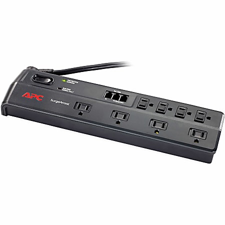 APC SurgeArrest Home/Office 8-Outlets Surge Suppressor - Receptacles: 8 x NEMA 5-15R - 1750J