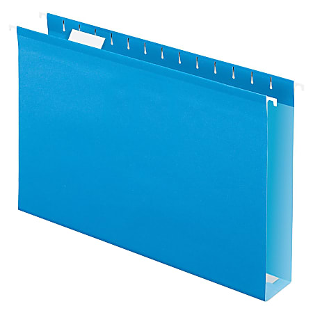Oxford® Extra-Capacity Box-Bottom Hanging Folders, Legal Size, Blue, Box Of 25