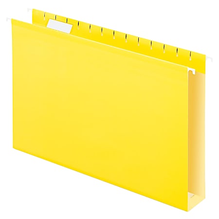 Oxford® Extra-Capacity Box-Bottom Hanging Folders, Legal Size, Yellow, Box Of 25