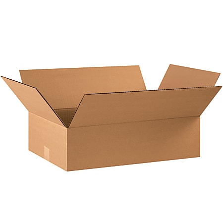 Partners Brand Corrugated Boxes, 6"H x 12"W x 22"D, Kraft, Pack Of 25