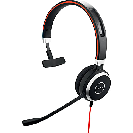 Jabra Evolve 40 Mono Headset - Mono - Mini-phone (3.5mm) - Wired - Over-the-head - Monaural - Circumaural - Black